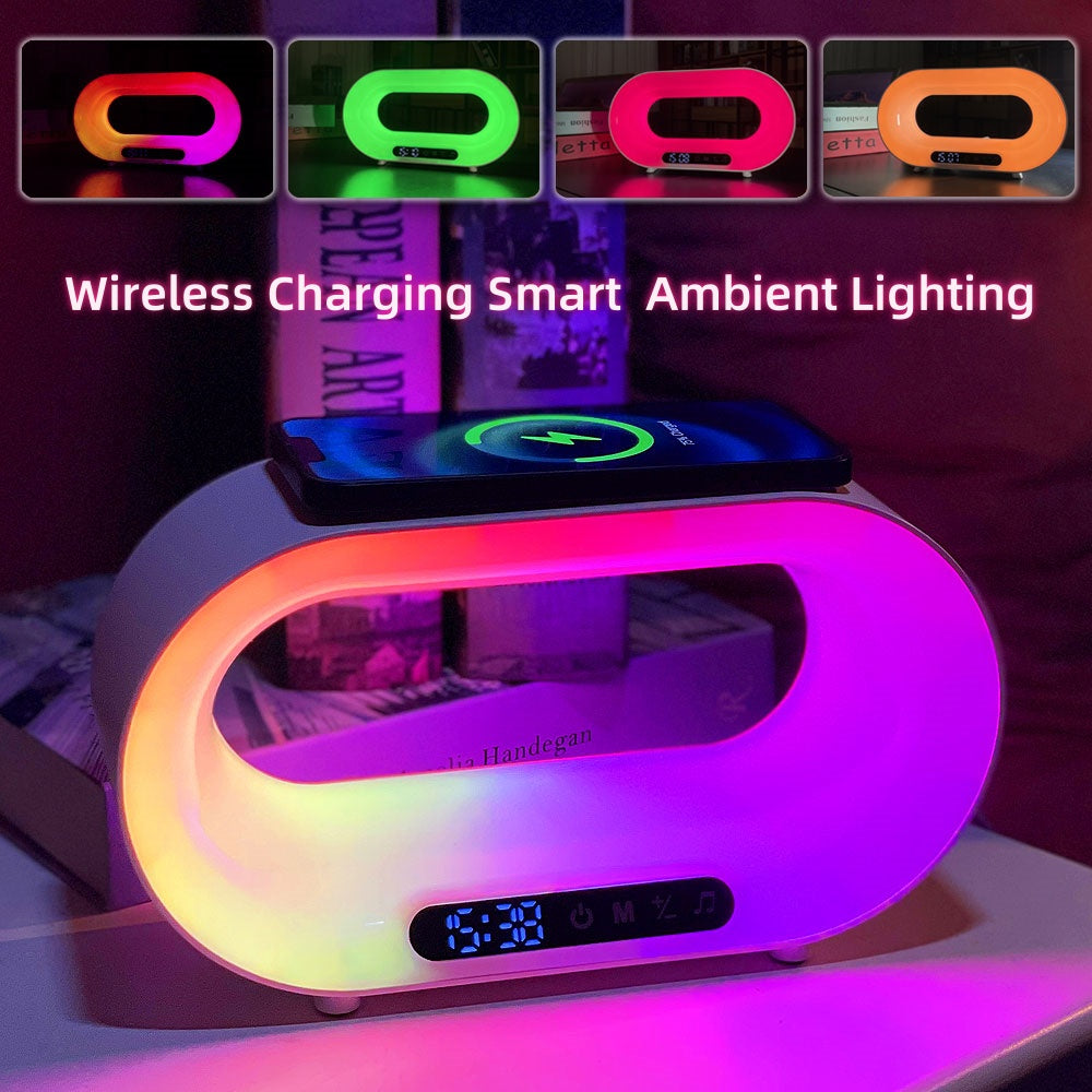 3-in-1 RGB Charging Lamp & Alarm Clock