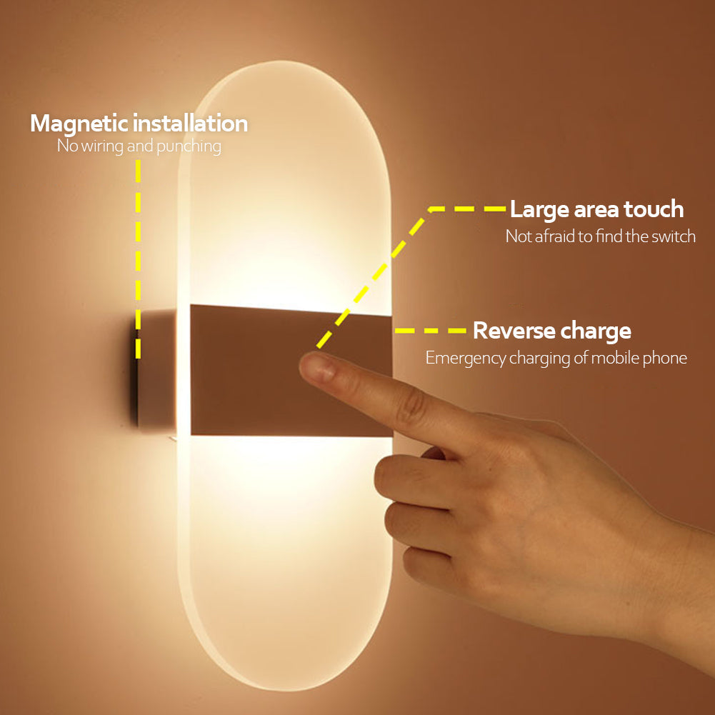 Rechargeable USB Wall Light